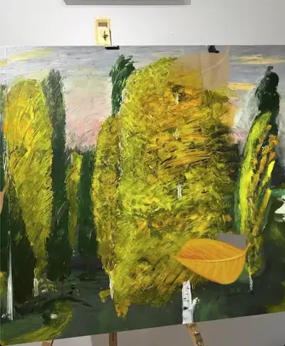 LinkedInではあまり知られていませんが、私は絵を描くのが好きです🧑‍🎨🎨 昔の作品にパーティクルエフェクト🍂🍃🍁を加え、OpenAI DALL-Eで拡張しました🦾🧠🤖